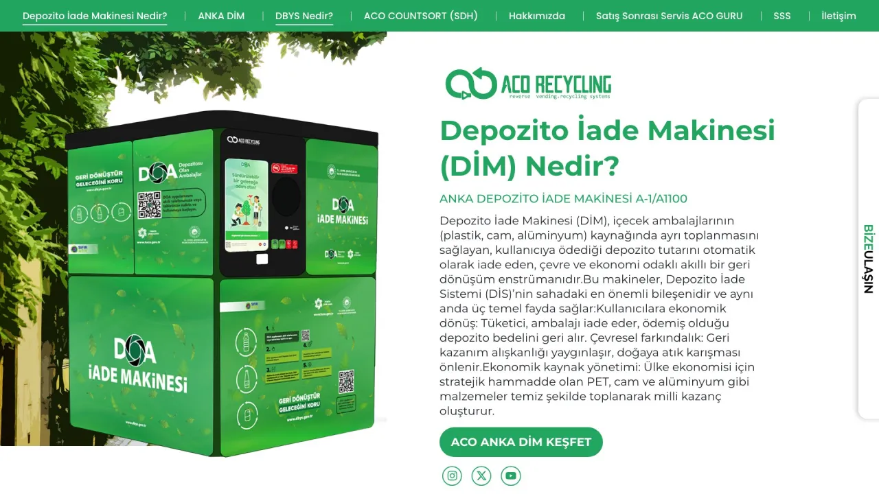 Depozito İade Makinesi